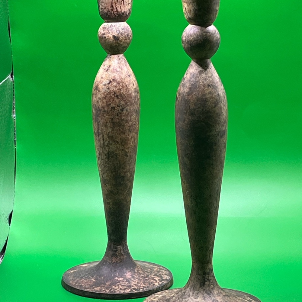 Elegant Brown Candle Holders